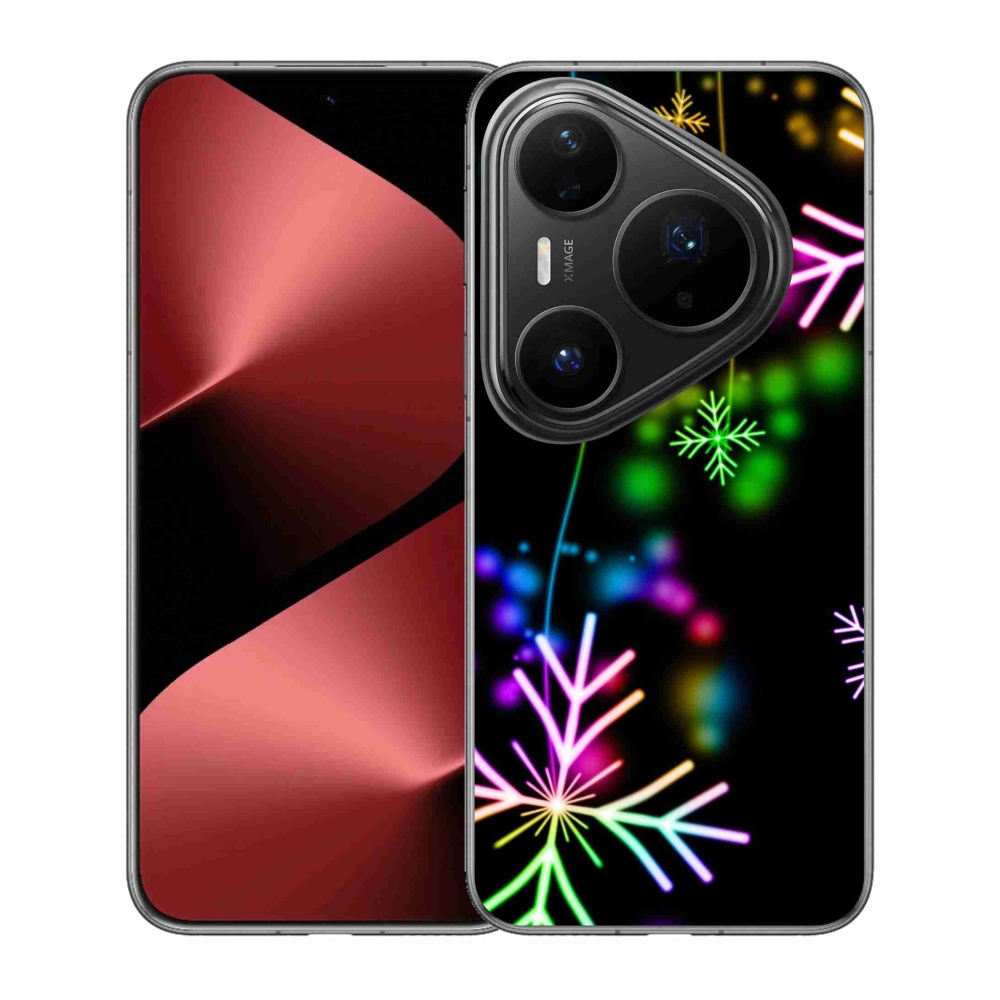 Gél borítás mmCase a Huawei Pura 80 Pro készülékhez - színes pelyhekkel