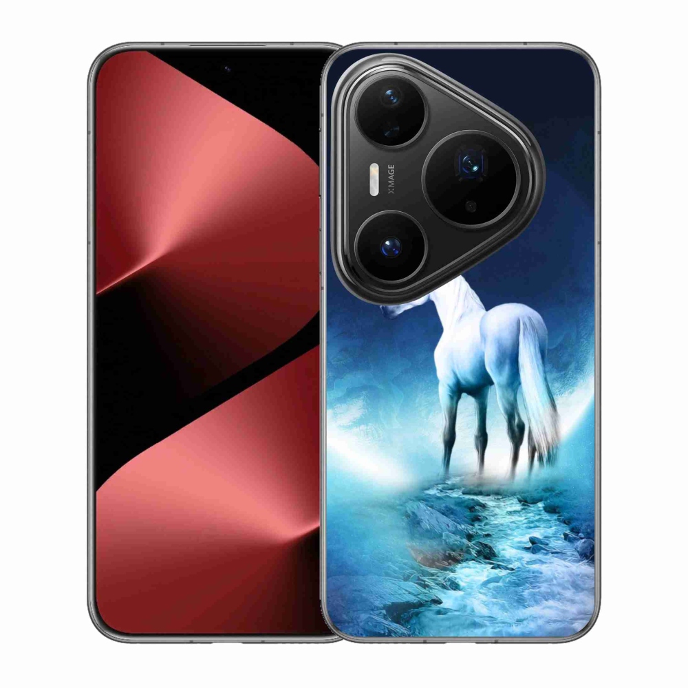 Gél borítás mmCase a Huawei Pura 80 Pro készülékhez - fehér egyszarvú