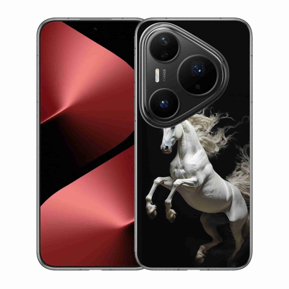Zselés borítás mmCase a Huawei Pura 80 Pro-hoz - fehér ló 4
