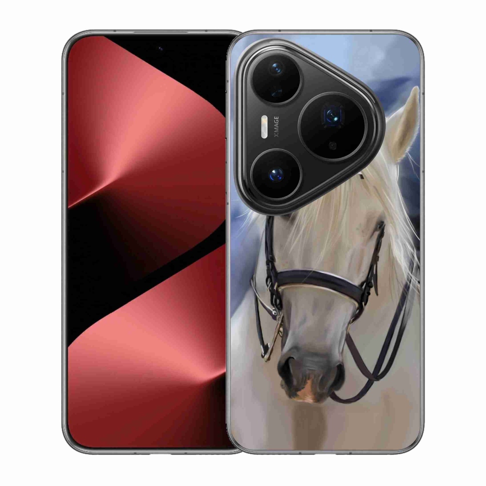 Gél borítás mmCase a Huawei Pura 80 Pro készülékhez - fehér ló