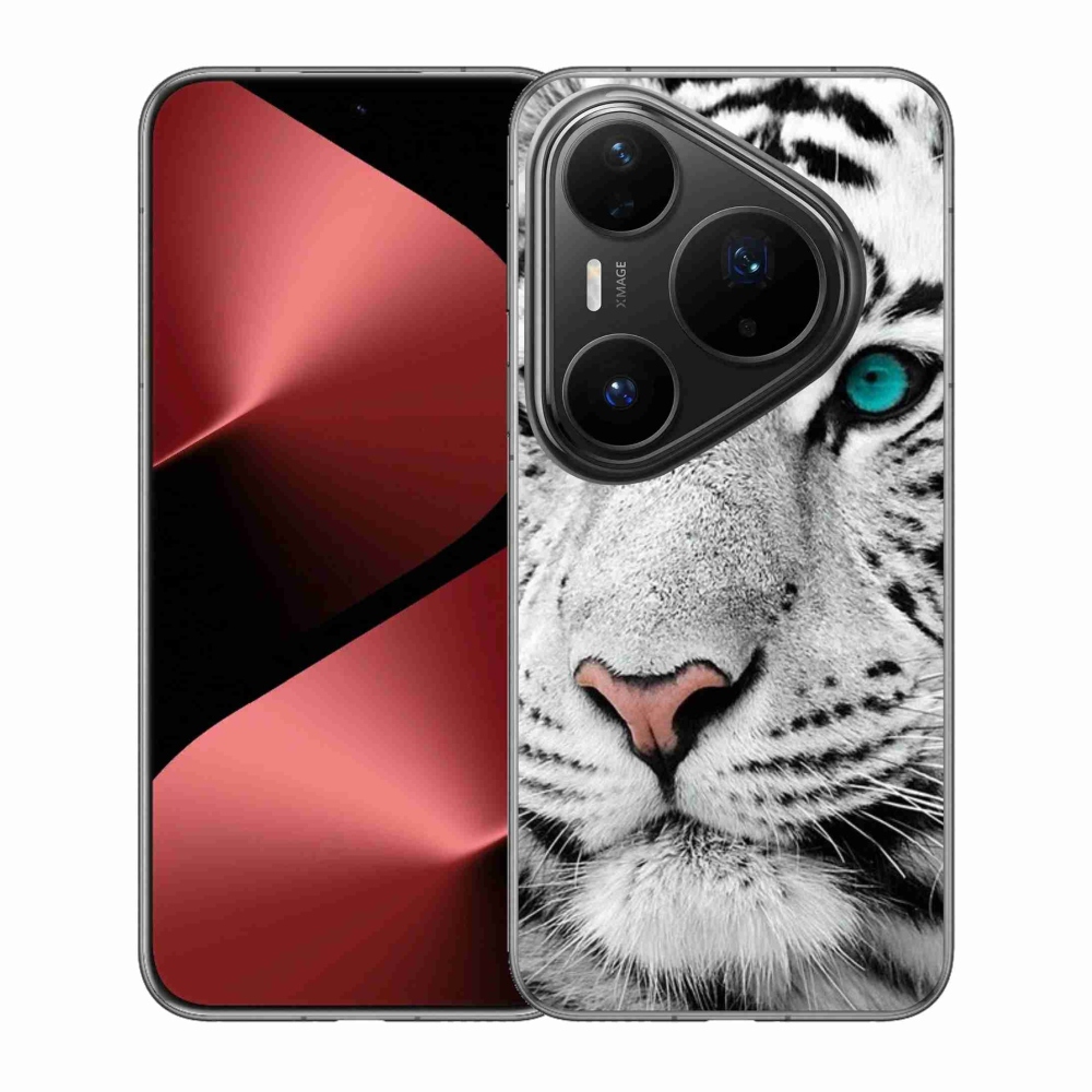 Gél borítás mmCase a Huawei Pura 80 Pro készülékhez - fehér tigris