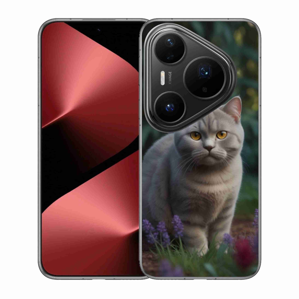 Zselés borítás mmCase a Huawei Pura 80 Pro készülékhez - brit macska