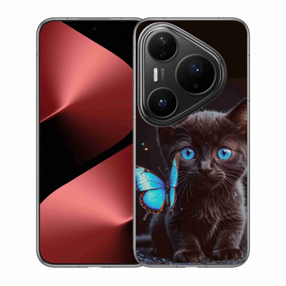 Gél borítás mmCase a Huawei Pura 80 Pro készülékhez - fekete cica 3