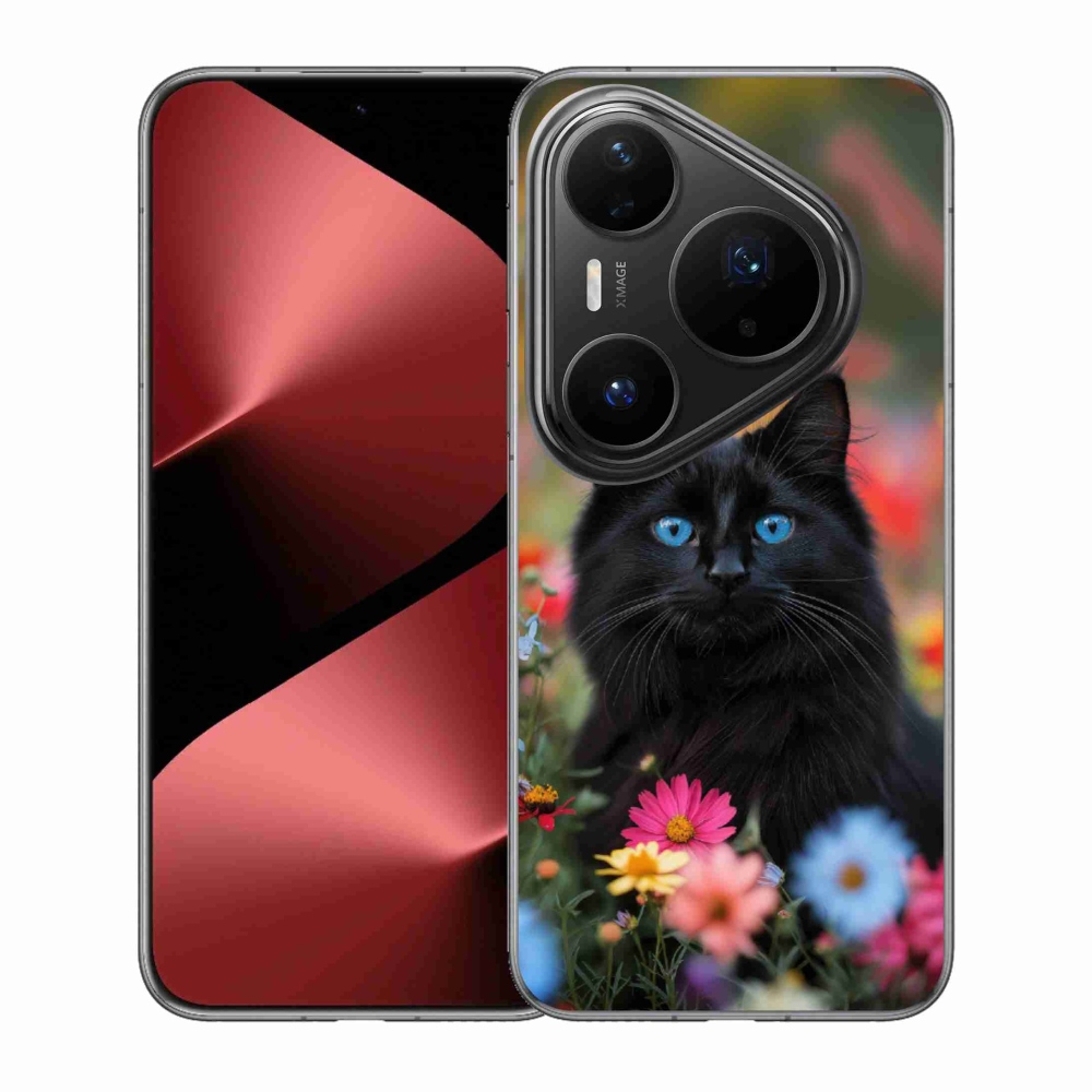 mmCase gél tok a Huawei Pura 80 Pro-hoz – fekete cica 4