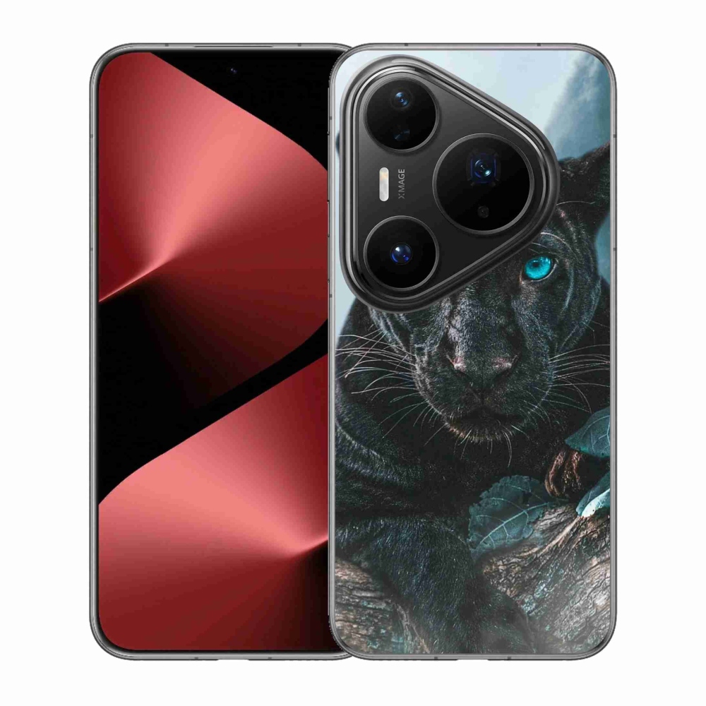 Gél borítás mmCase a Huawei Pura 80 Pro készülékhez - fekete párduc