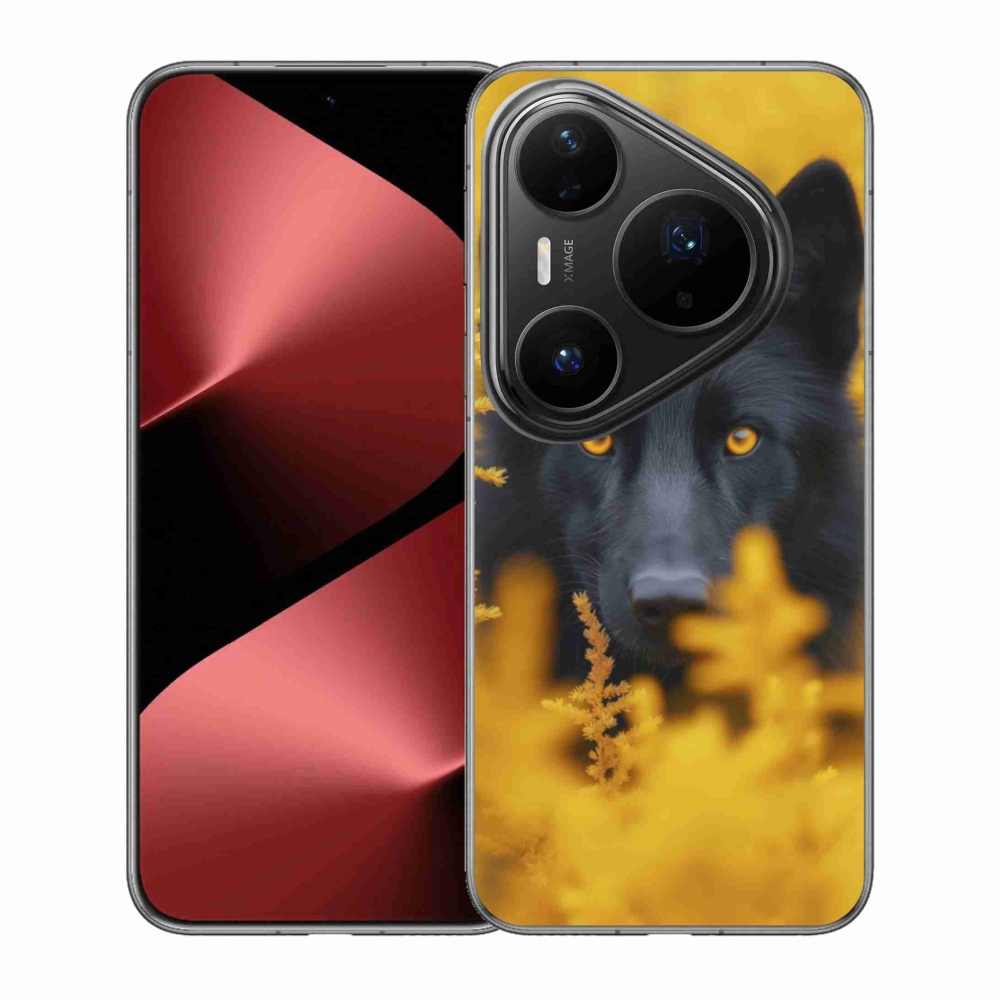 Zselés borítás mmCase a Huawei Pura 80 Pro készülékhez - fekete farkas 2