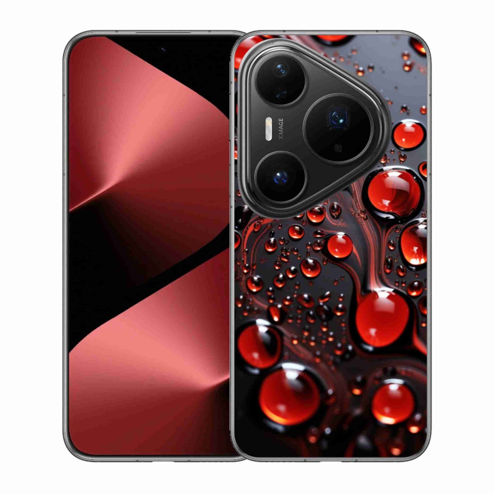 Zselés borítás mmCase a Huawei Pura 80 Pro készülékhez - piros csepp 2