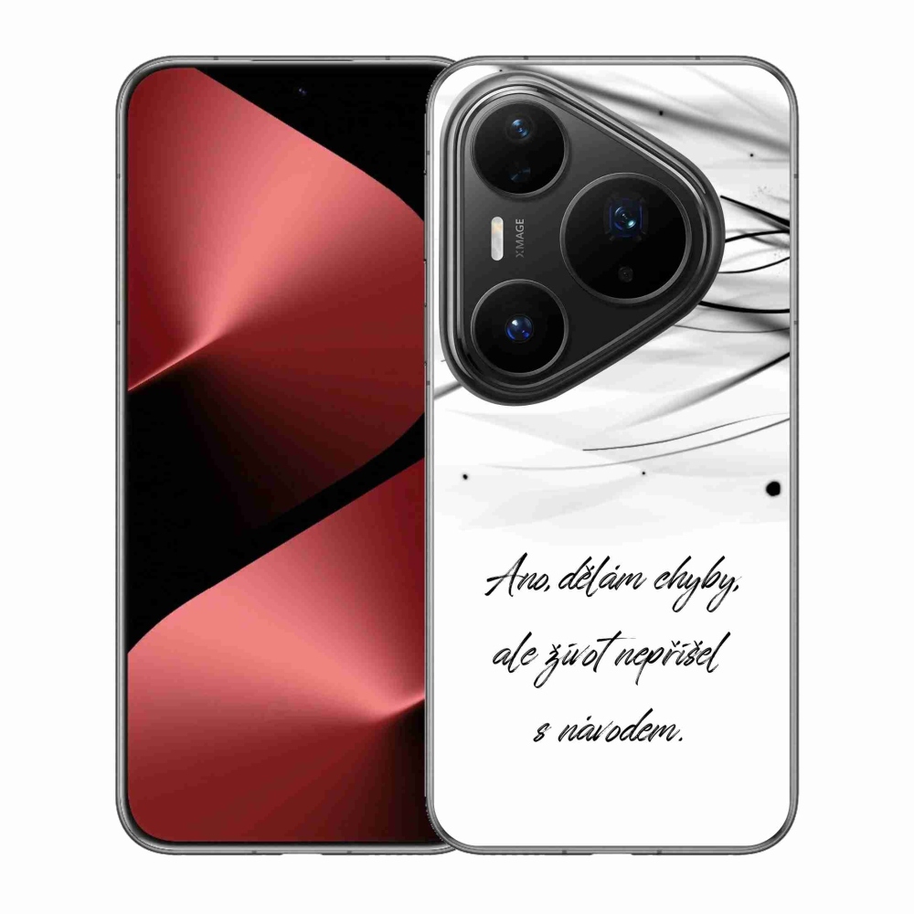 Gél borítás mmCase a Huawei Pura 80 Pro készülékre - idézem fehér háttér