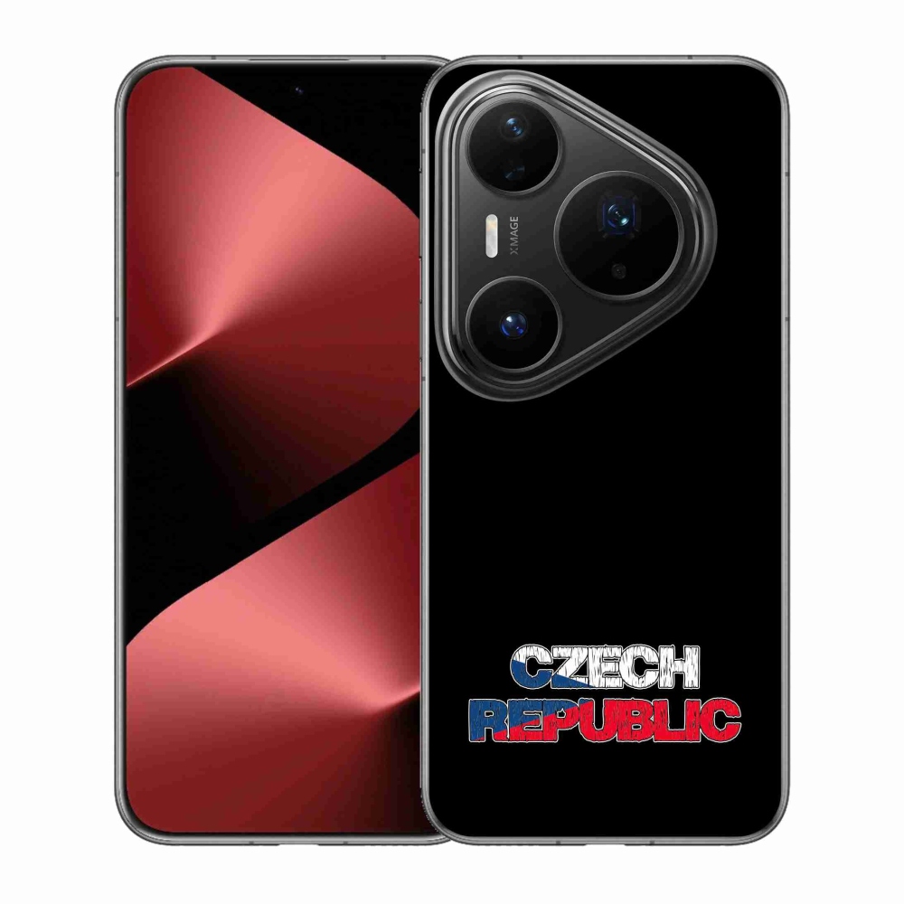 Gél borító mmCase a Huawei Pura 80 Pro - Csehország fekete háttérhez