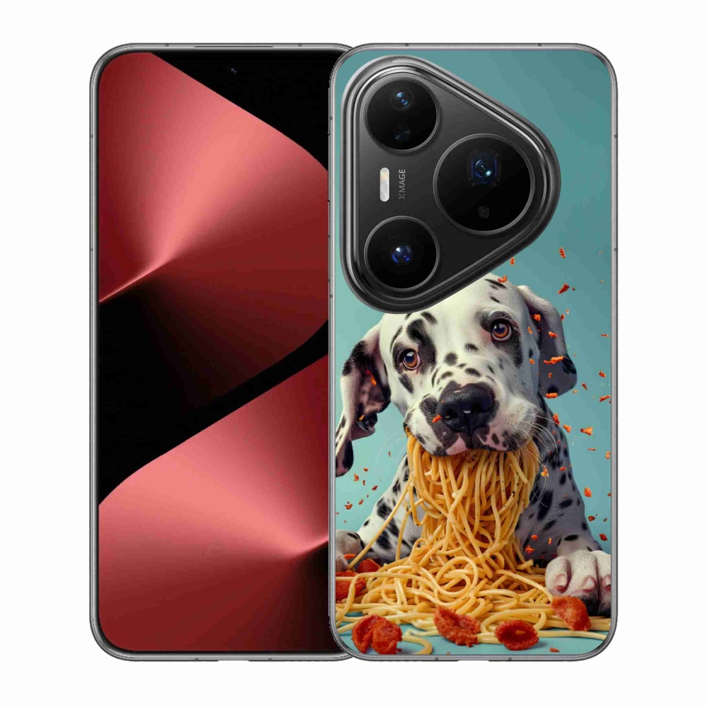 mmCase gél tok a Huawei Pura 80 Pro-hoz – dalmát és spagetti