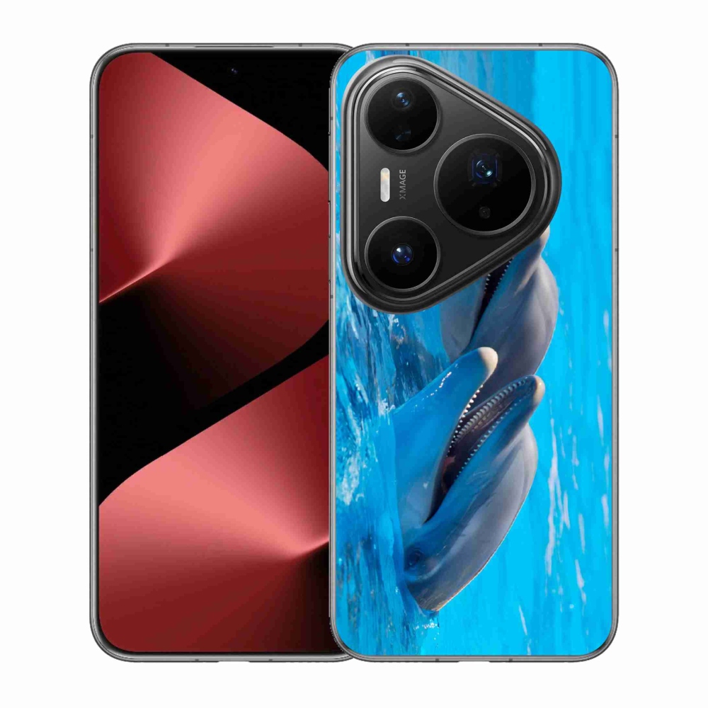 Gél borítás mmCase a Huawei Pura 80 Pro készülékhez - delfinek