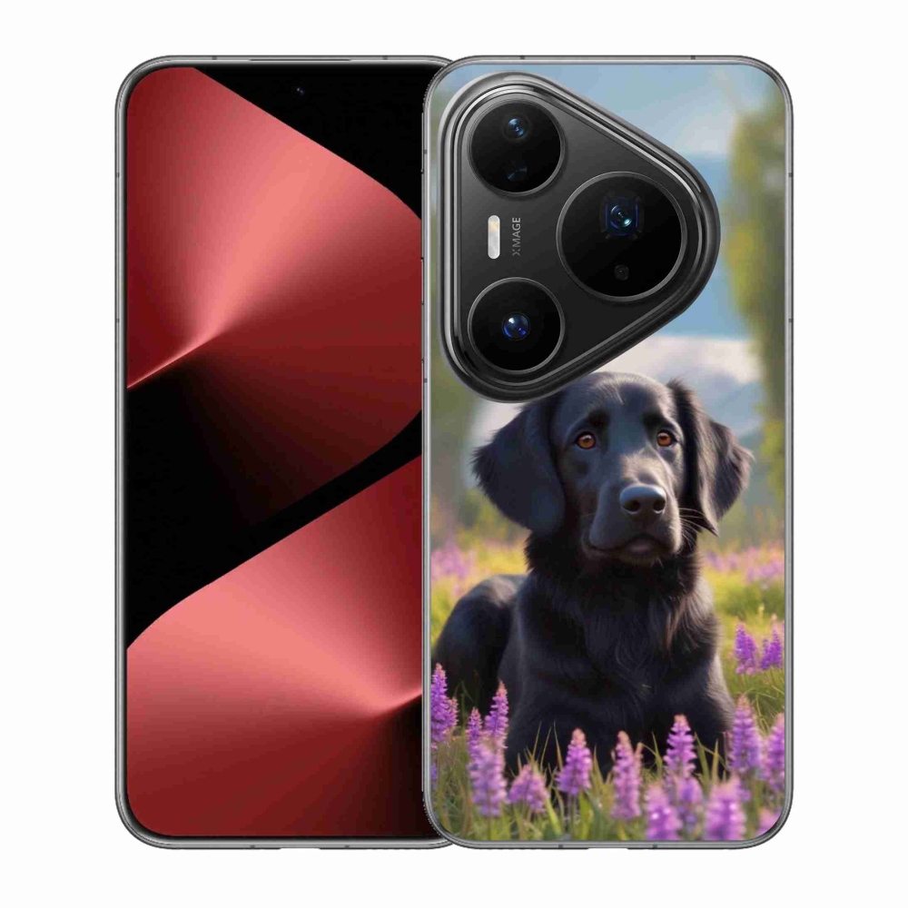 mmCase gél tok a Huawei Pura 80 Pro-hoz – elegáns fekete retriever