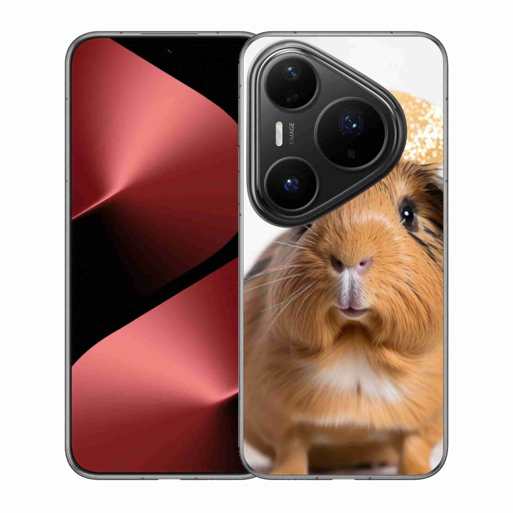 Gél borítás mmCase a Huawei Pura 80 Pro készülékhez - barna tengerimalac