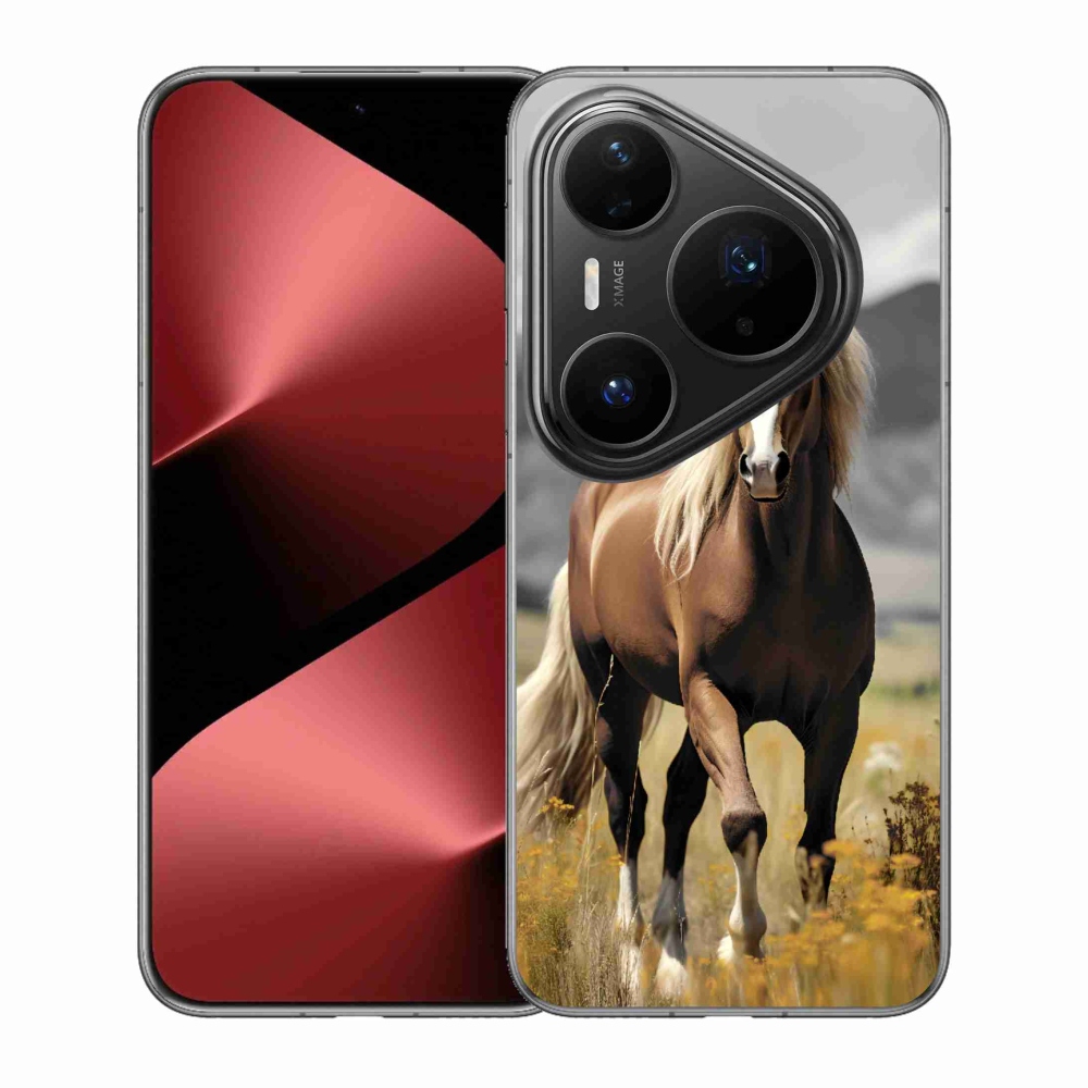 Zselés tok mmCase a Huawei Pura 80 Pro készülékhez - barna ló 1