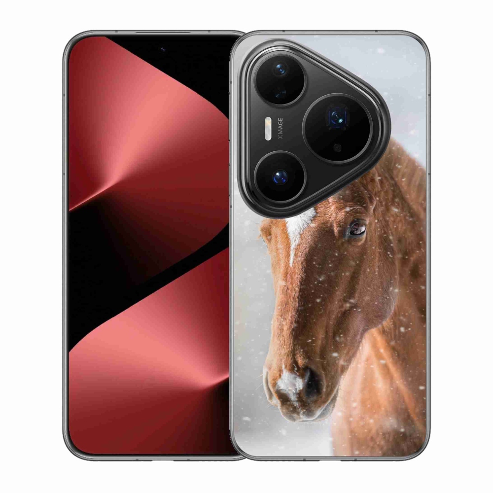 Zselés borítás mmCase a Huawei Pura 80 Pro-hoz - barna ló 2