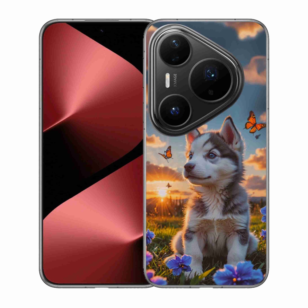 mmCase gél tok a Huawei Pura 80 Pro-hoz – husky naplementekor