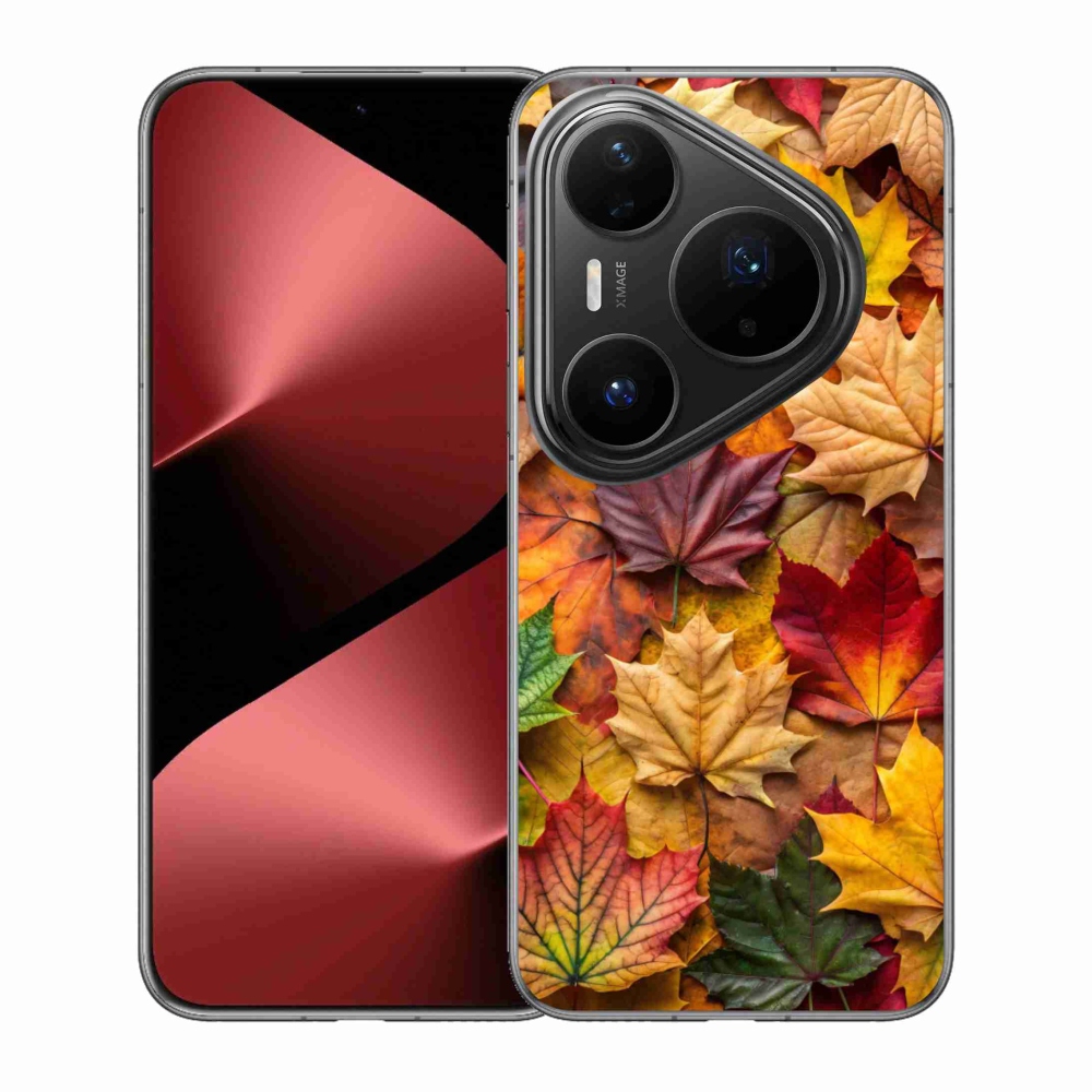 Zselés borítás mmCase a Huawei Pura 80 Pro számára - juharlevelek 2