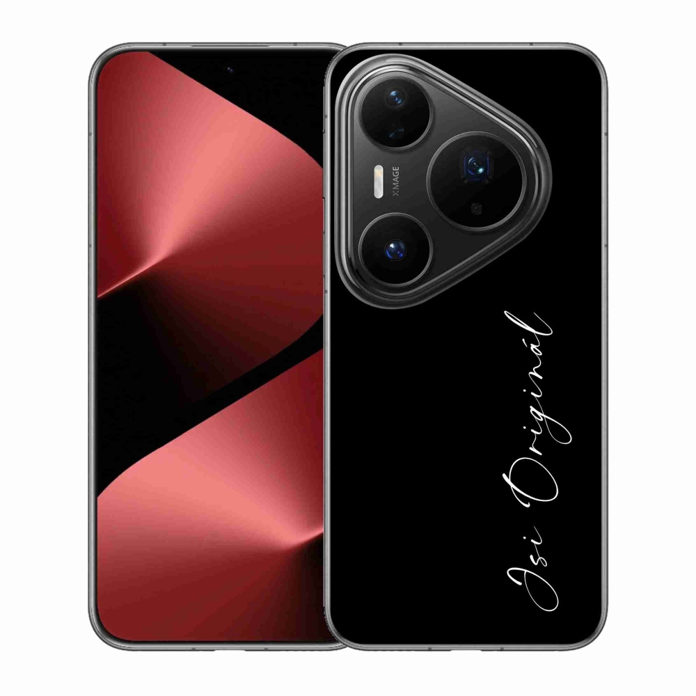 Gél borító mmCase a Huawei Pura 80 Pro - Ön az eredeti fekete háttérrel