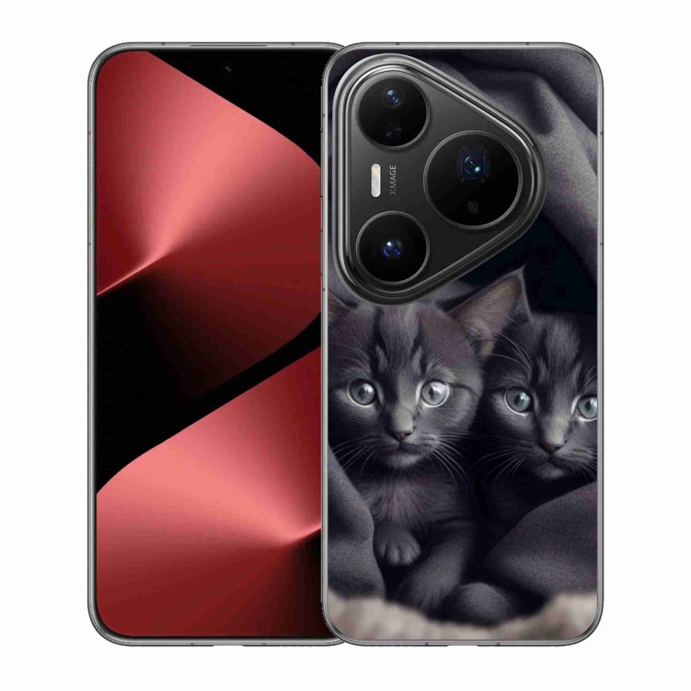 Zselés borítás mmCase a Huawei Pura 80 Pro készülékhez - cat duo