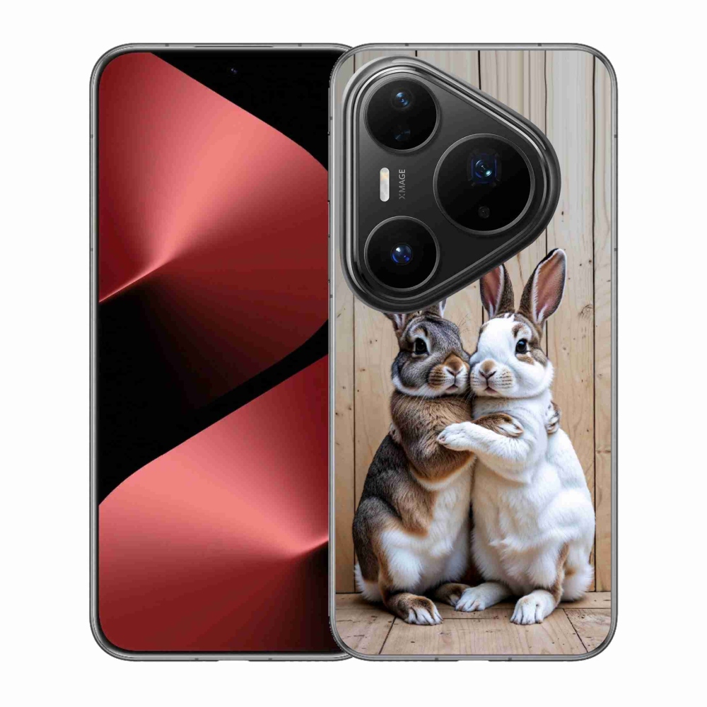 mmCase gél tok a Huawei Pura 80 Pro-hoz – nyuszi pár