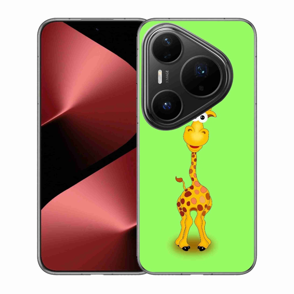 Gél borítás mmCase a Huawei Pura 80 Pro számára - rajzfilm zsiráf