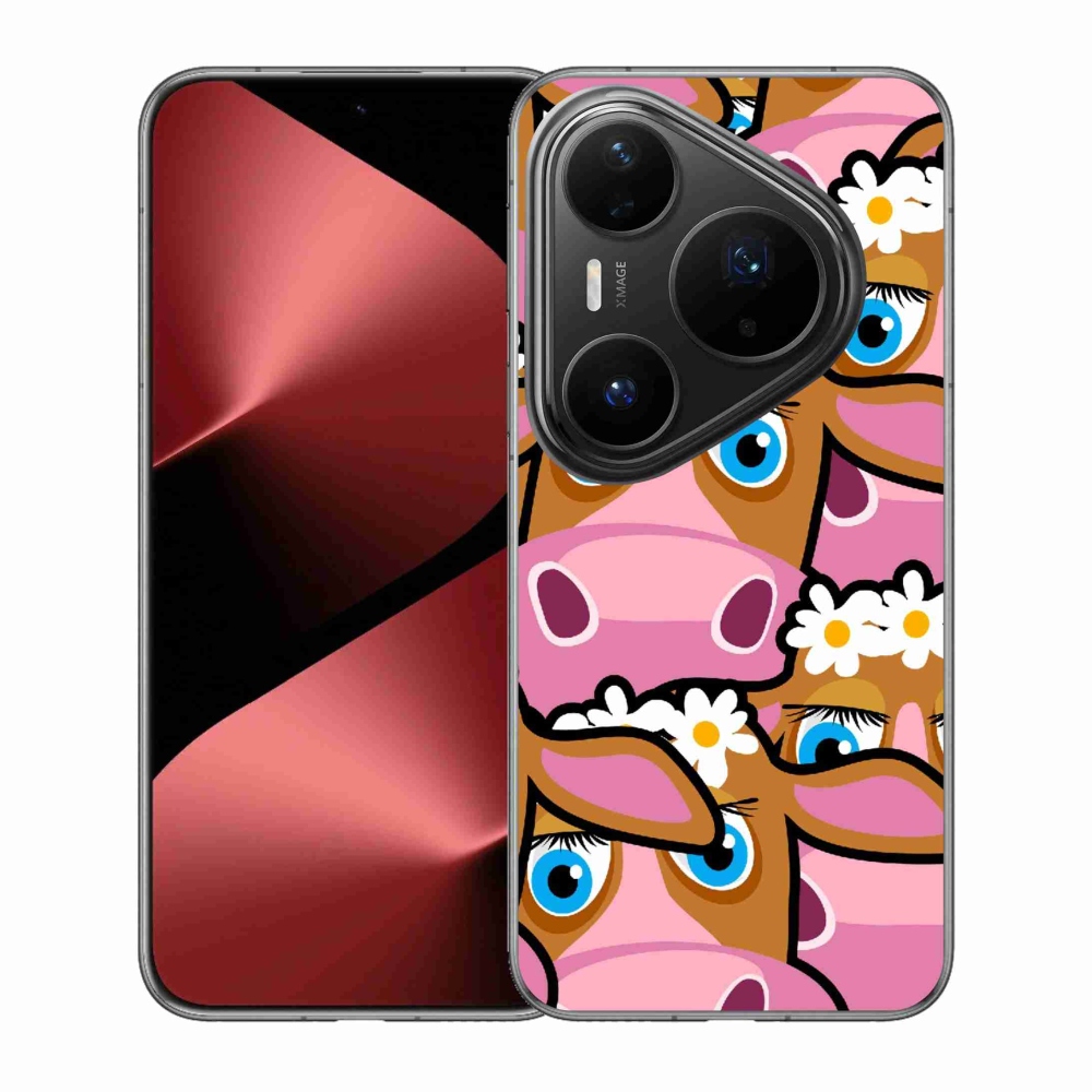Gél borítás mmCase a Huawei Pura 80 Pro számára - karikatúrás tehenek