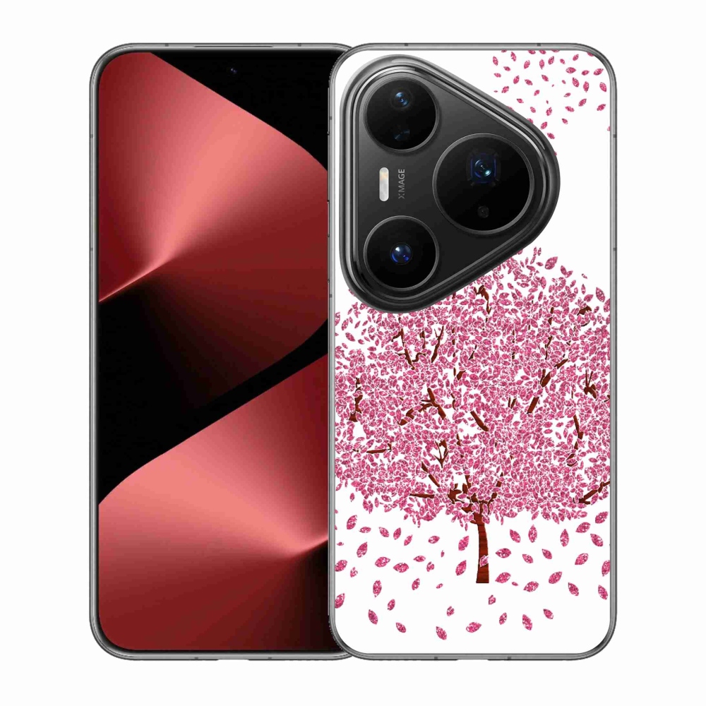 Gél borítás mmCase a Huawei Pura 80 Pro számára - rajzfilmfa levelekkel