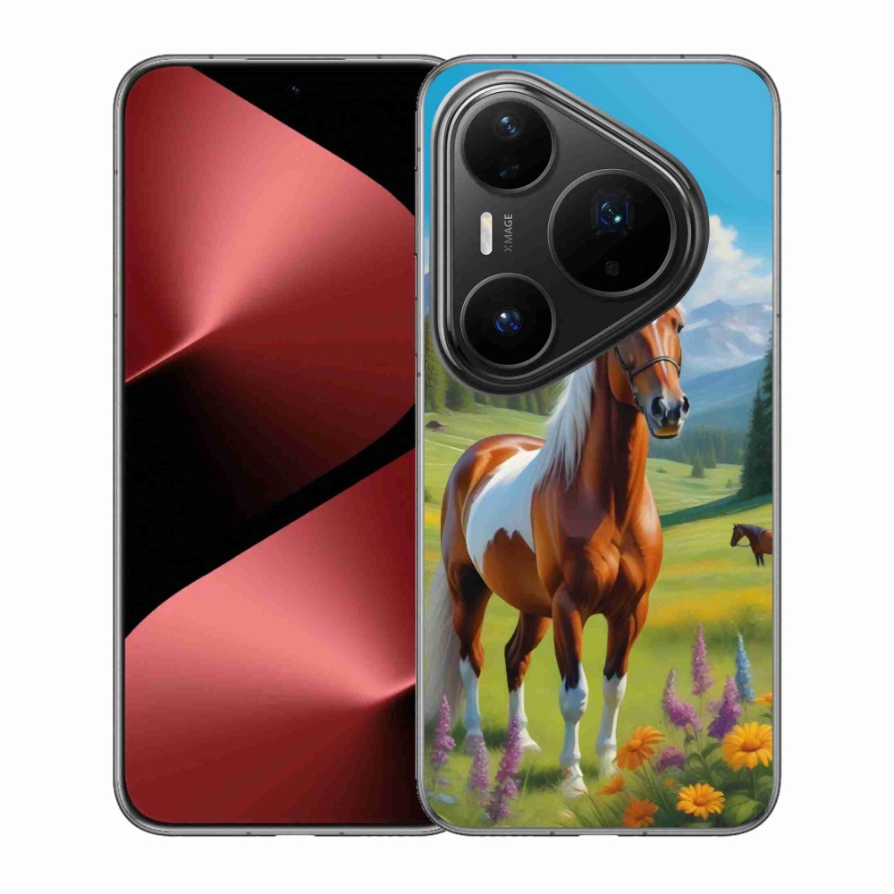 mmCase gél tok a Huawei Pura 80 Pro-hoz – ló a réten