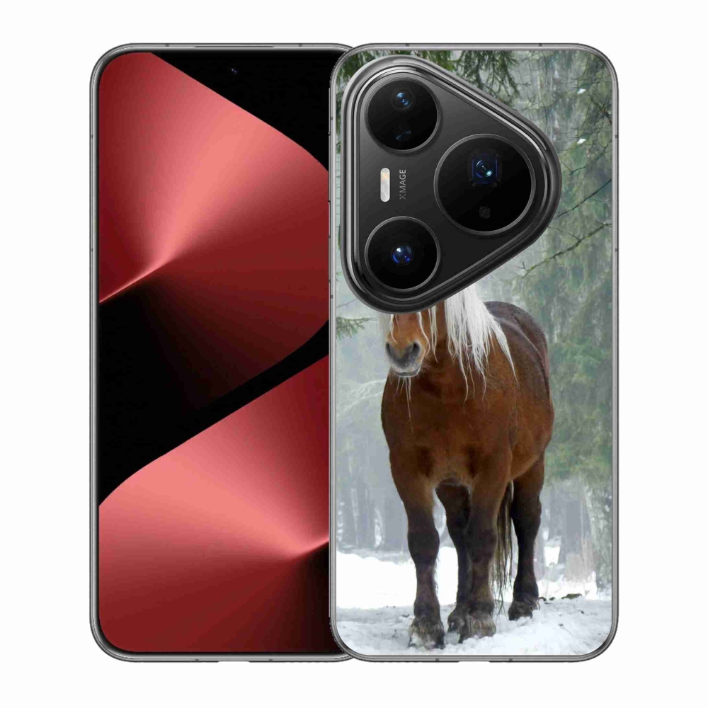 Gél borítás mmCase a Huawei Pura 80 Pro számára - ló az erdőben