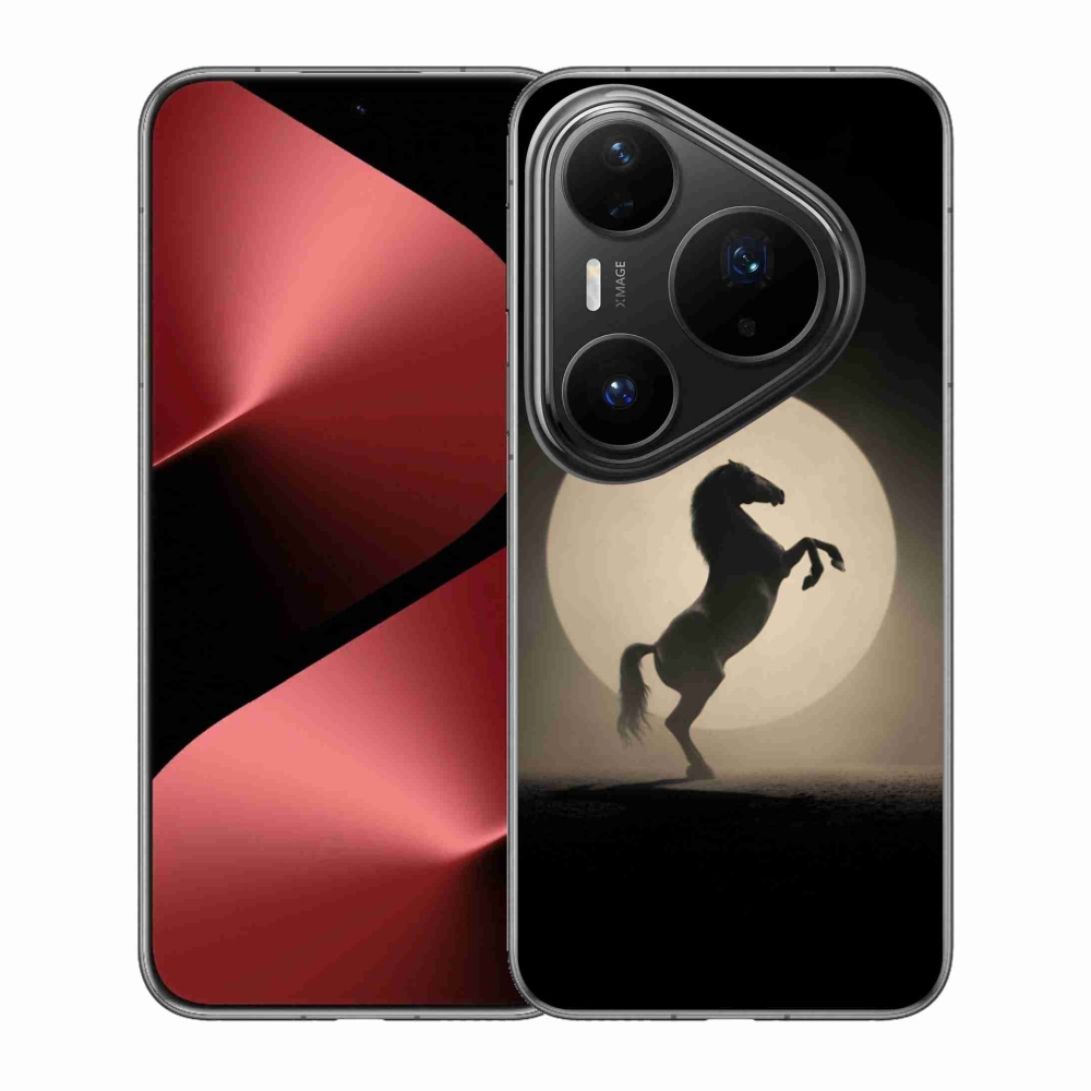 Gél borítás mmCase a Huawei Pura 80 Pro számára - ló sziluettben