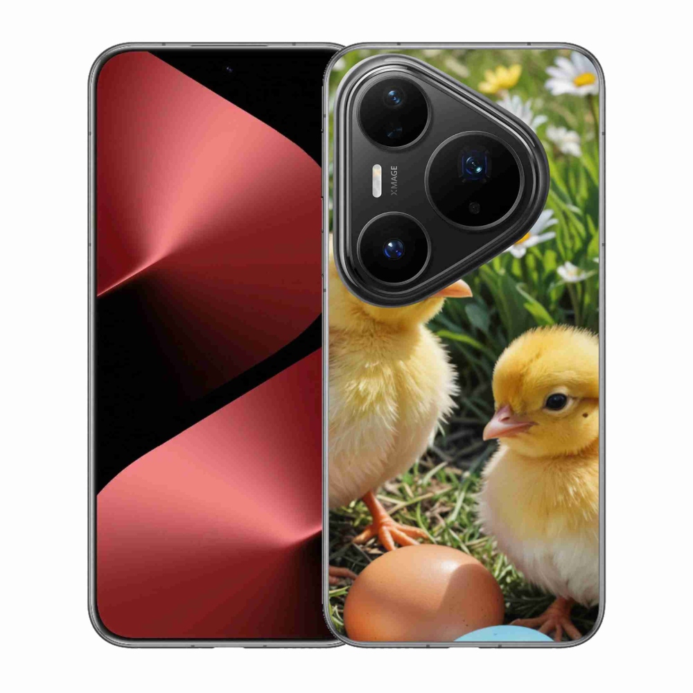 Gél borítás mmCase a Huawei Pura 80 Pro készülékhez - csirkék