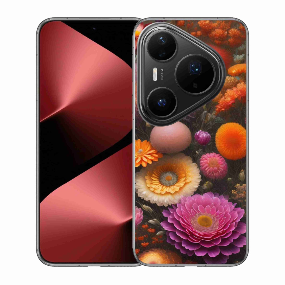 Gél borító mmCase a Huawei Pura 80 Pro - virágos kompozícióra