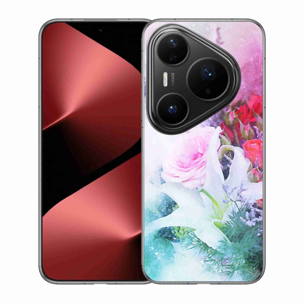 Gél borítás mmCase a Huawei Pura 80 Pro készülékhez - virágok 4