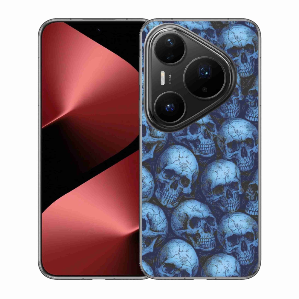 Zselés borítás mmCase a Huawei Pura 80 Pro számára - koponyák