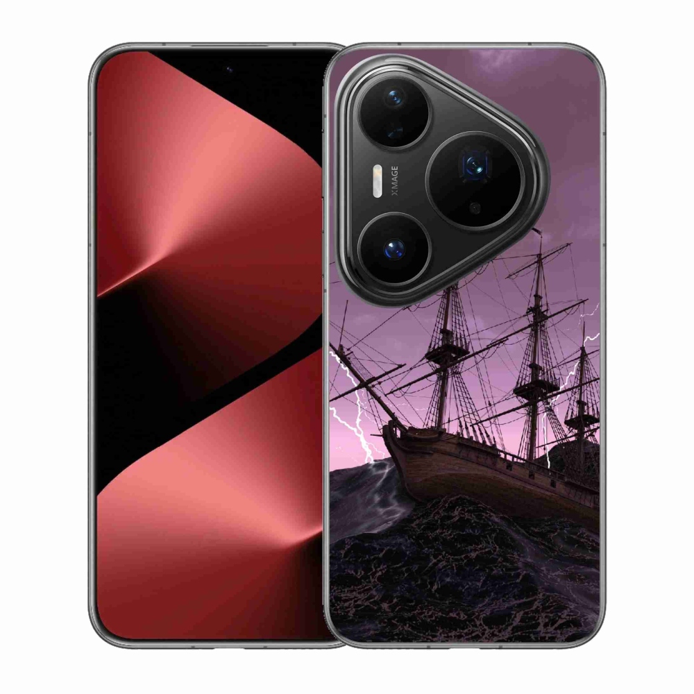 Gél borítás mmCase a Huawei Pura 80 Pro számára - hajó a viharban