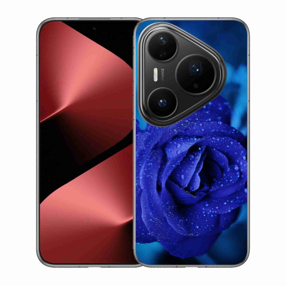 Gél borítás mmCase a Huawei Pura 80 Pro készülékhez - kék rózsa