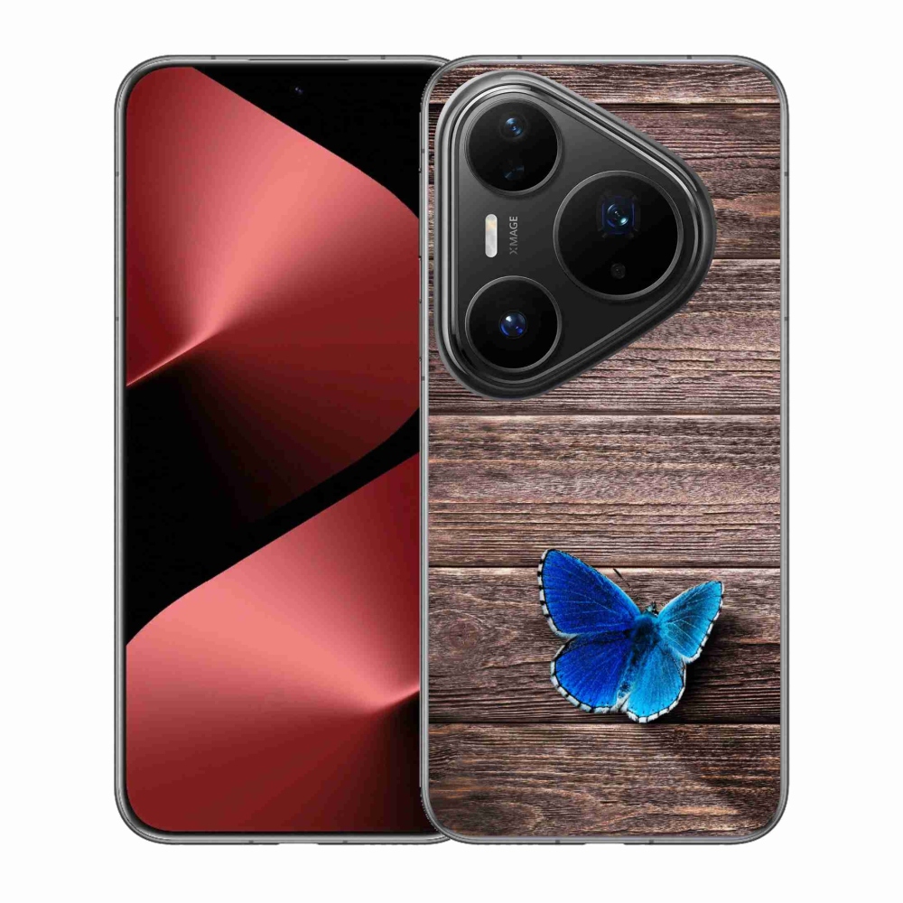 Zselés borítás mmCase a Huawei Pura 80 Pro készülékhez - kék pillangó 1