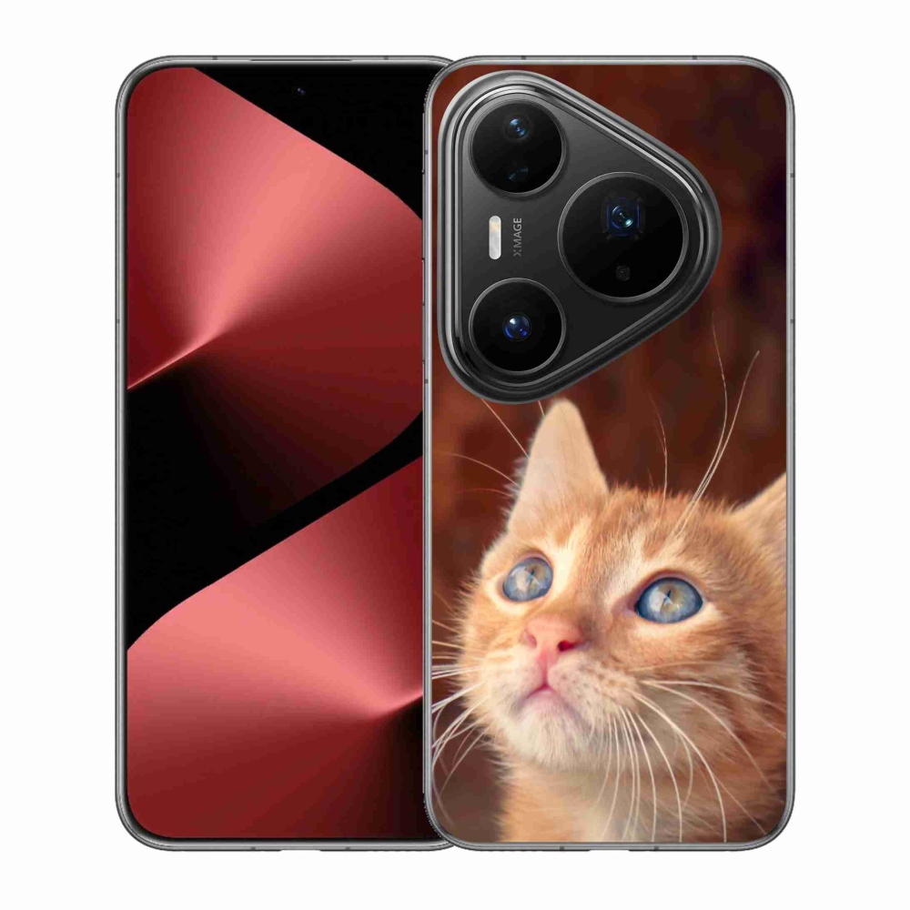 Gél borítás mmCase a Huawei Pura 80 Pro számára - pillangó és cica