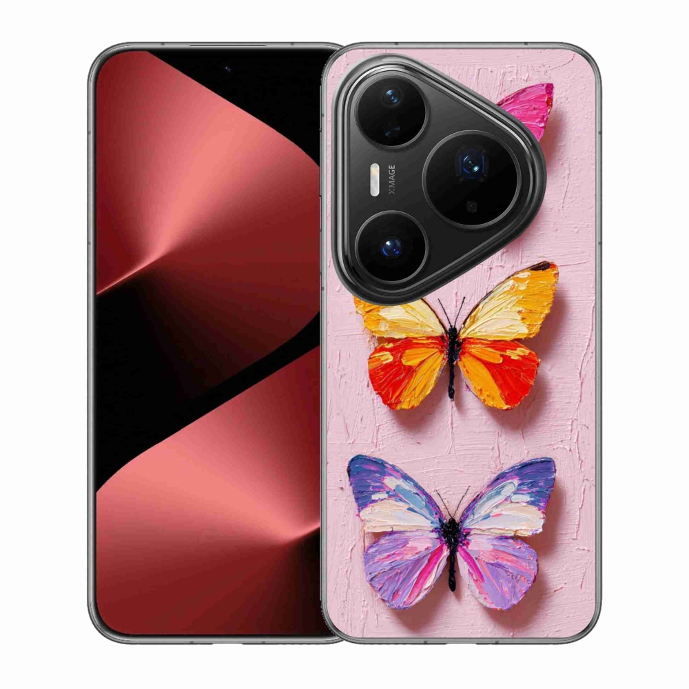 Gél borítás mmCase a Huawei Pura 80 Pro számára - pillangó szentháromság