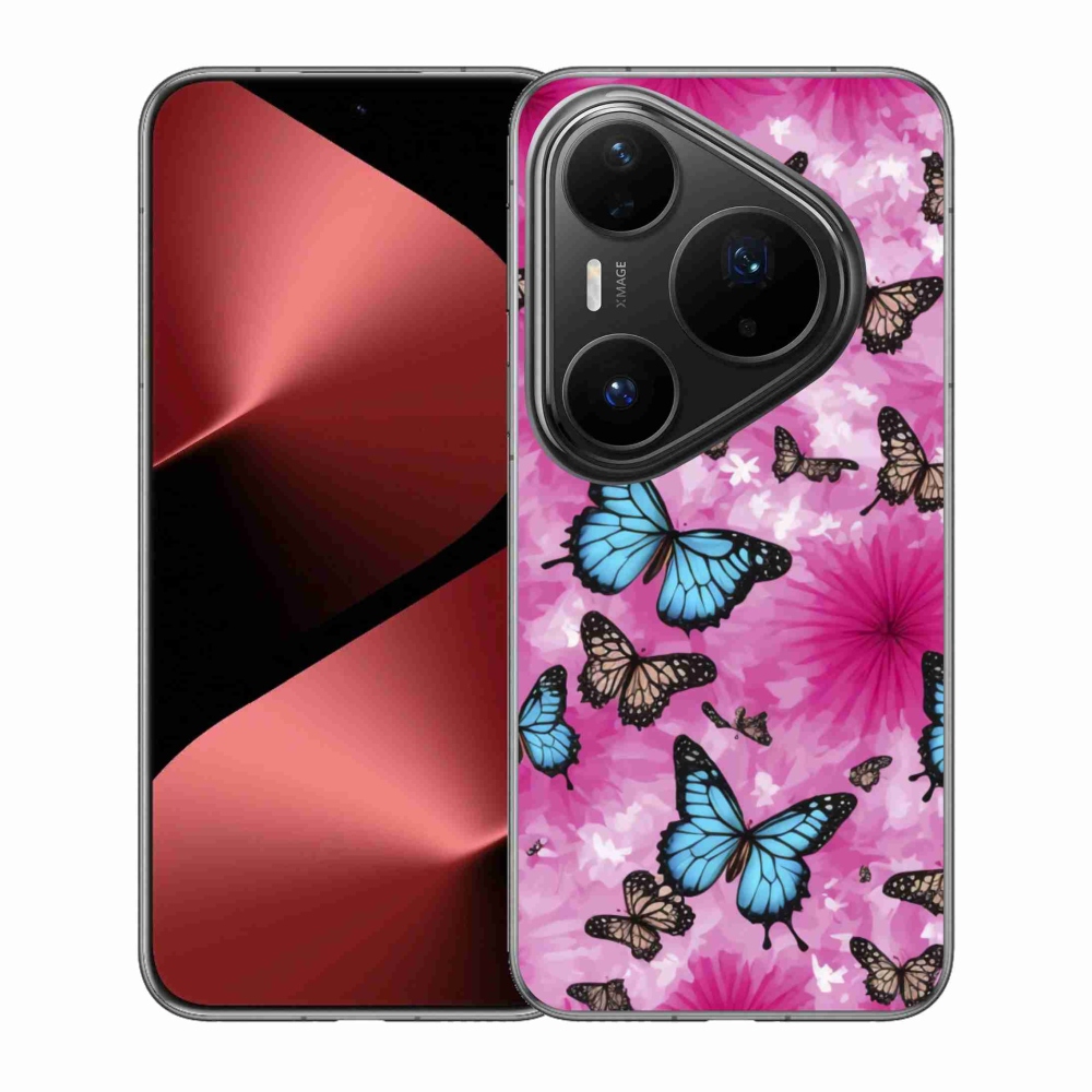 Zselés borítás mmCase a Huawei Pura 80 Pro számára - pillangókert