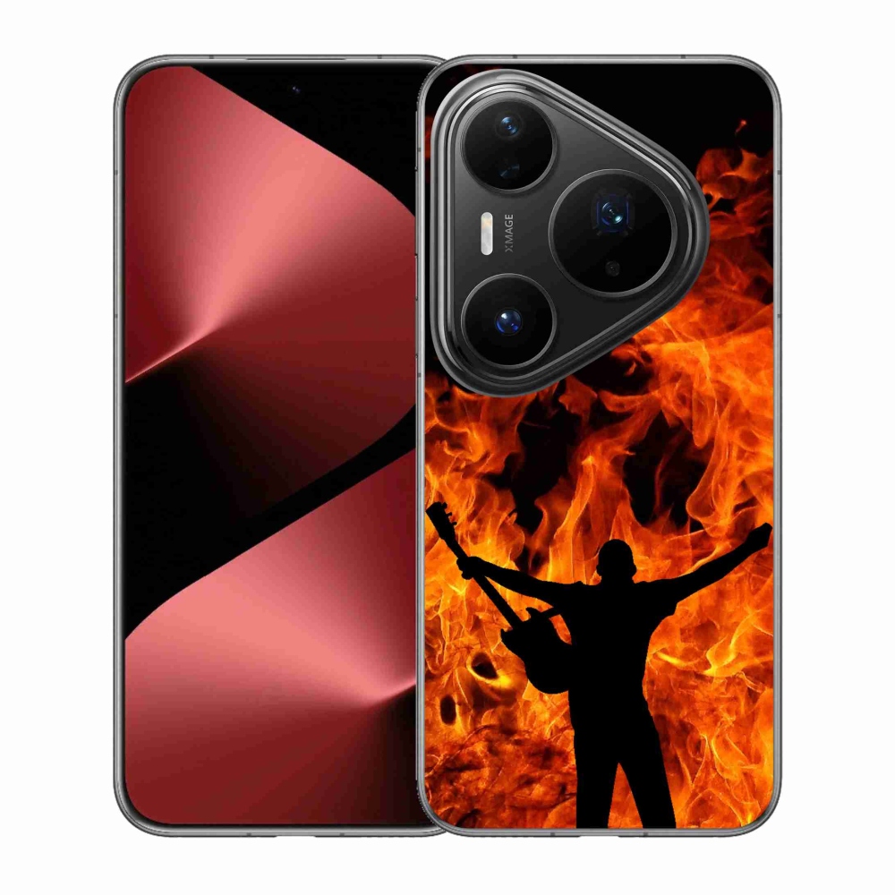 Gél borító mmCase a Huawei Pura 80 Pro - zenész és tűz