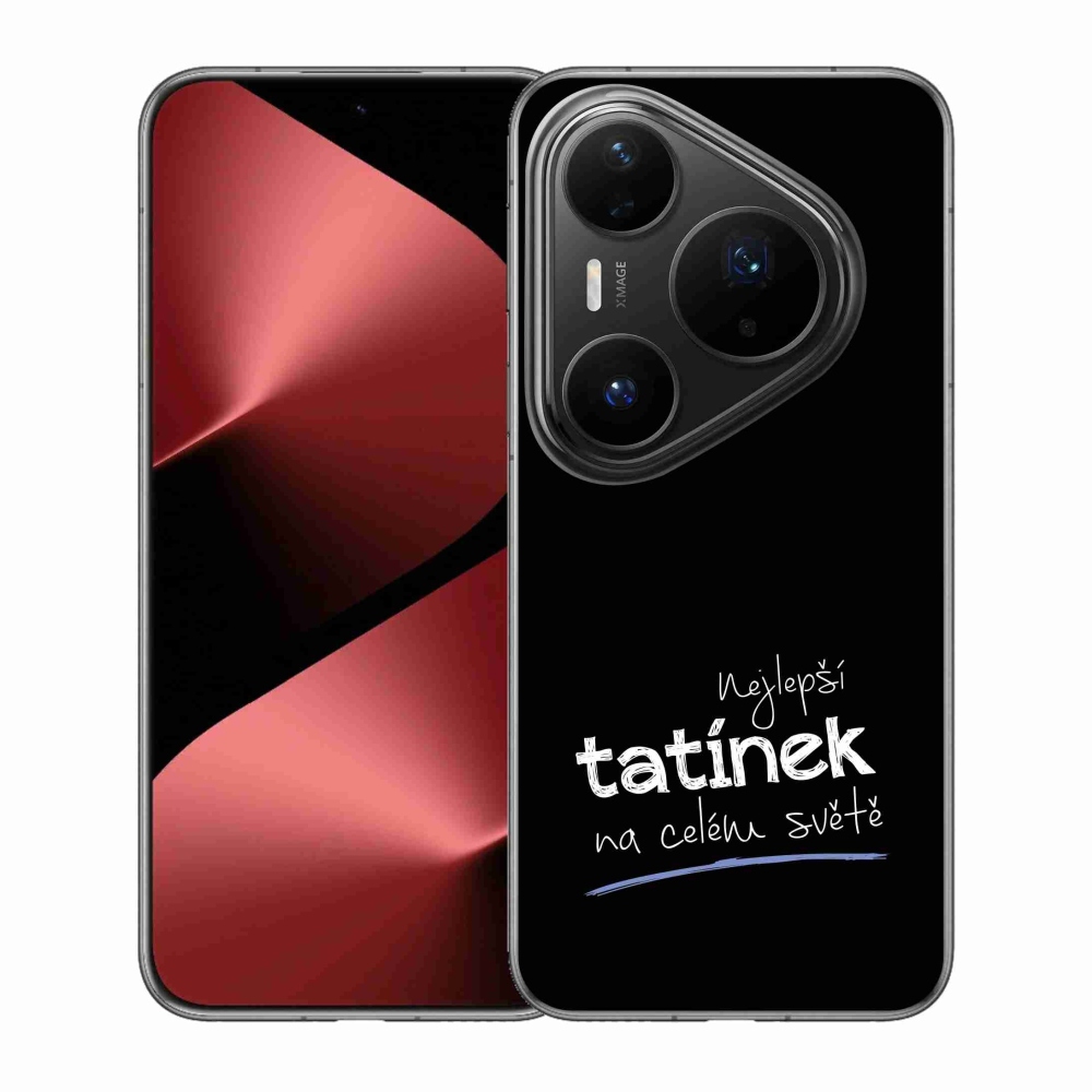 Gél borító mmCase a Huawei Pura 80 Pro - legjobb apuci 4 fekete háttérrel