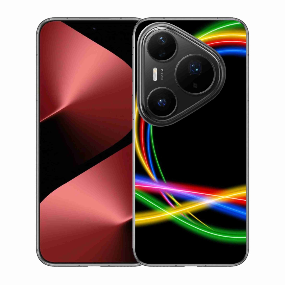 Zselés borítás mmCase a Huawei Pura 80 Pro készülékhez - neon körök