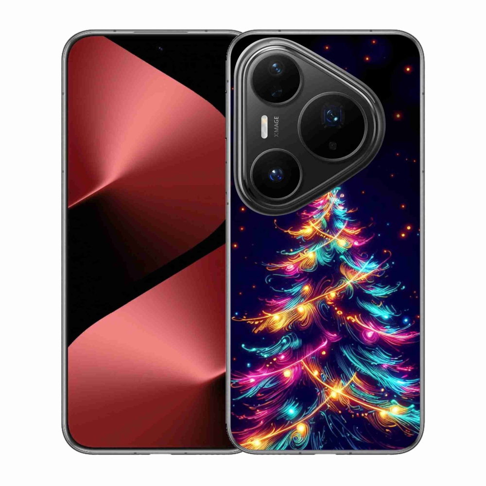 Gél borítás mmCase a Huawei Pura 80 Pro számára - neon karácsonyfa