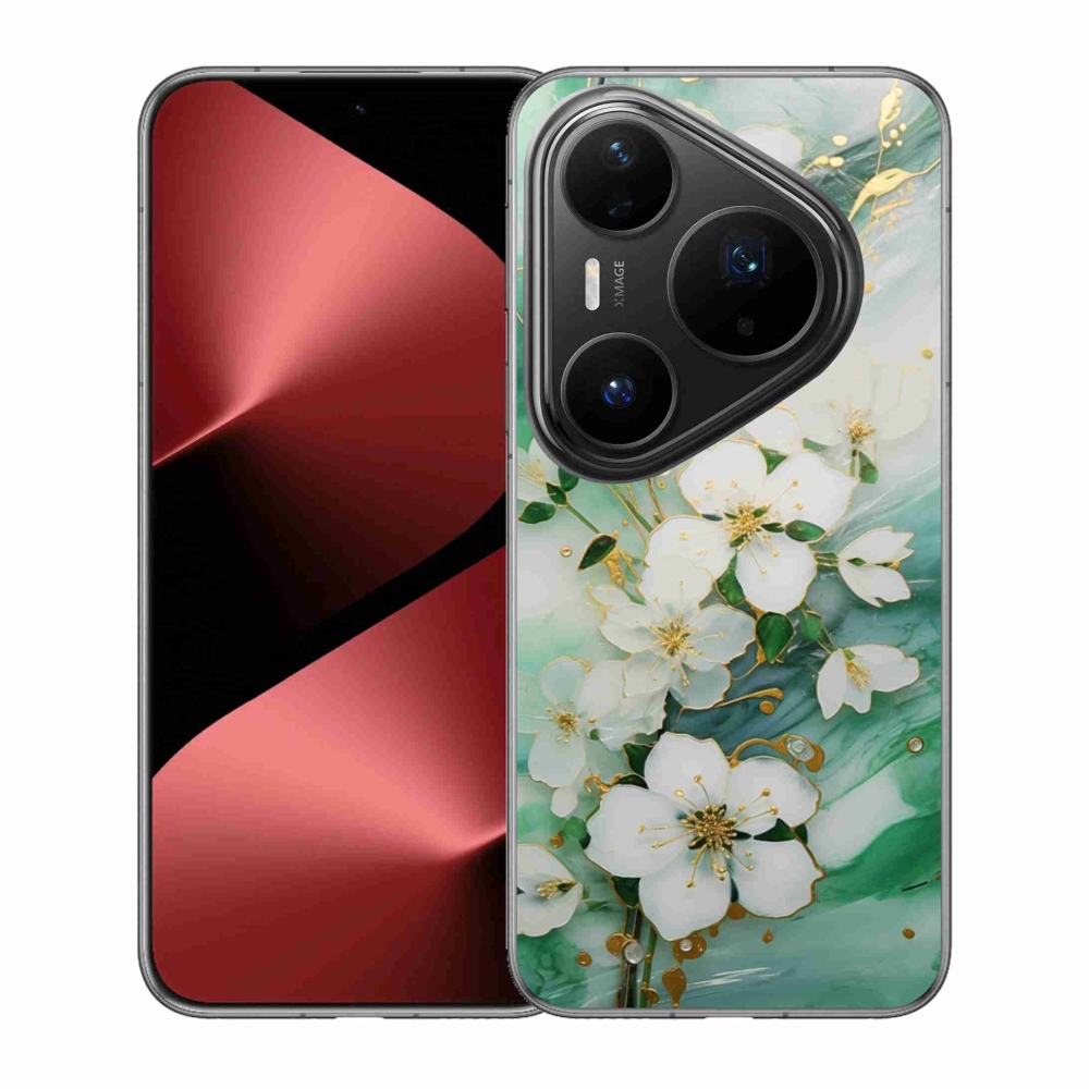 Gél borító mmCase a Huawei Pura 80 Pro számára - finom virágok