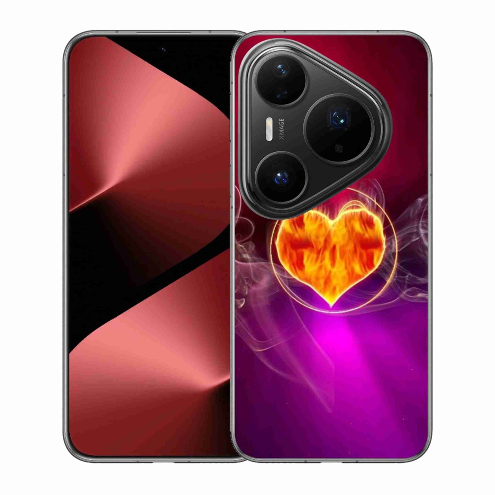 Gél borítás mmCase a Huawei Pura 80 Pro számára - tüzes szív