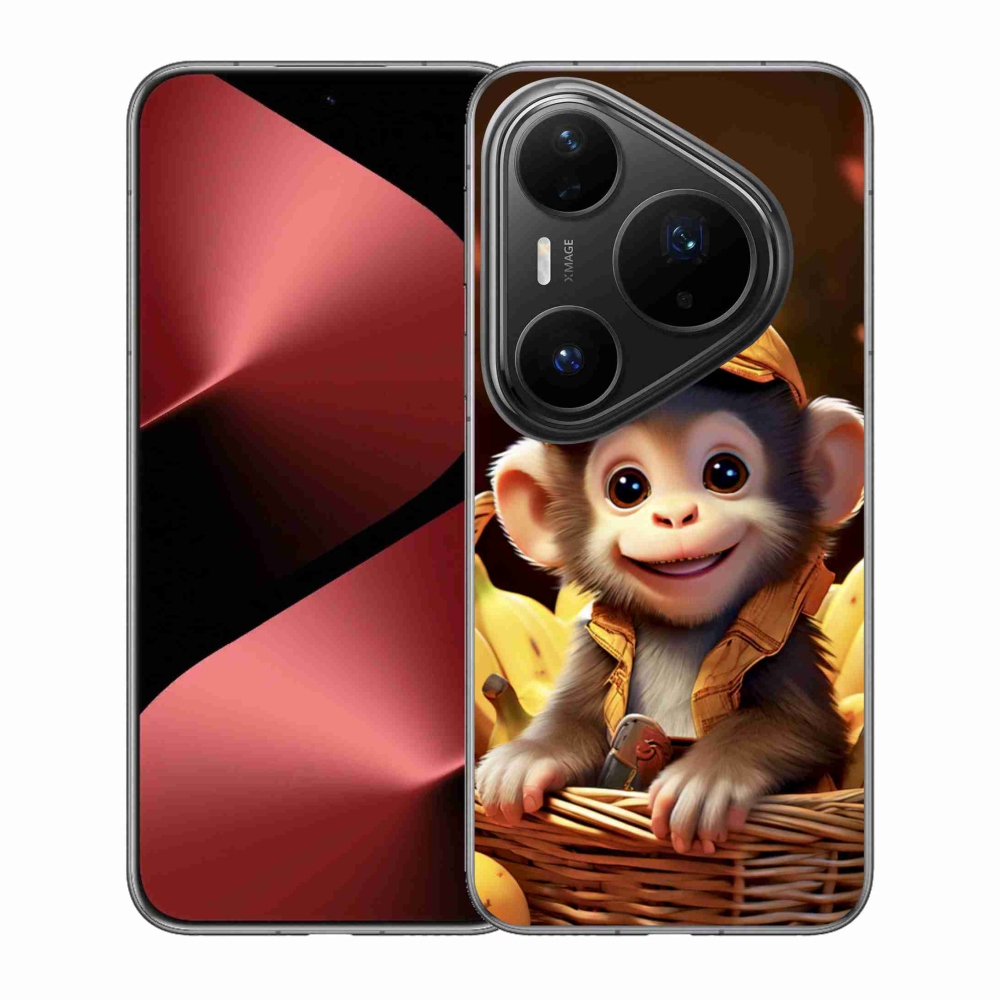 mmCase gél tok a Huawei Pura 80 Pro-hoz – majom a kosárban
