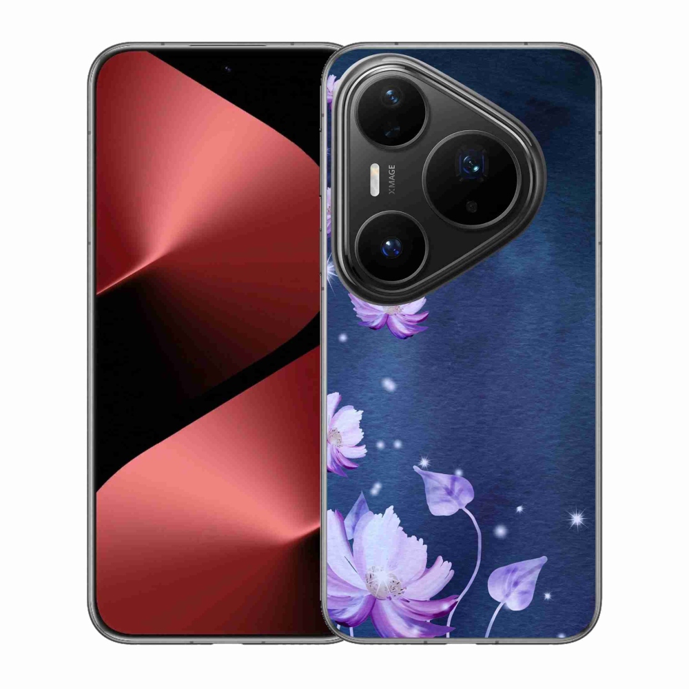 Gél borítás mmCase a Huawei Pura 80 Pro számára - hulló virágok