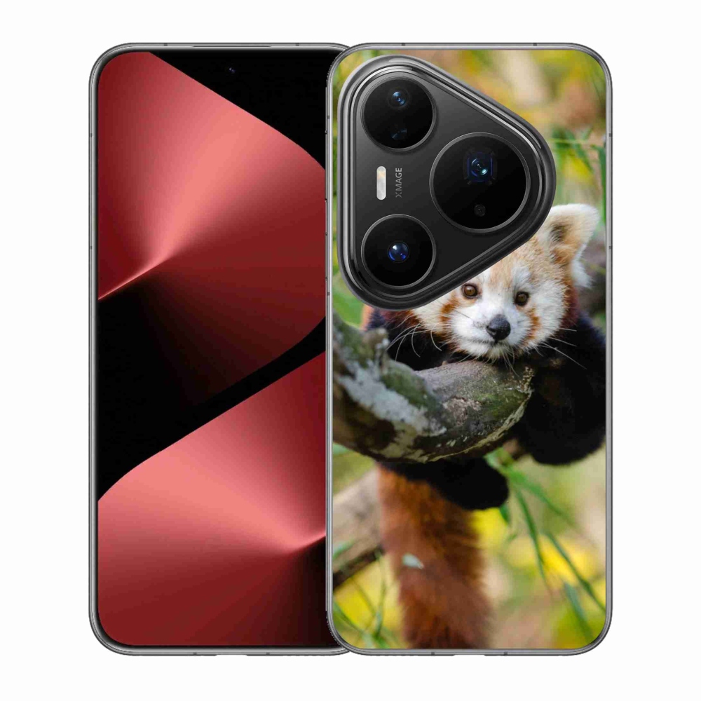 Gél borítás mmCase a Huawei Pura 80 Pro készülékhez - panda piros