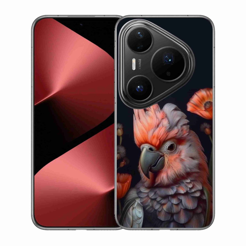 mmCase gél tok a Huawei Pura 80 Pro-hoz – színes kakadu papagáj